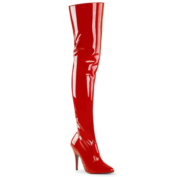 Pleaser SEDUCE-3010 Damen Stiefel Rot  EU 38
