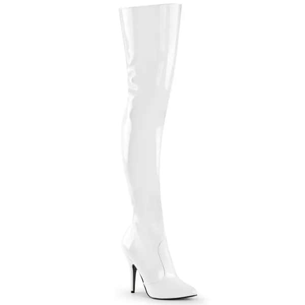 Pleaser SEDUCE-3010 Damen Stiefel Weiß  EU 37