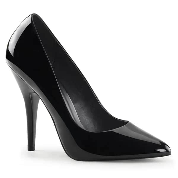 Pleaser SEDUCE-420 Damen Pumps Schwarz Lack EU 45