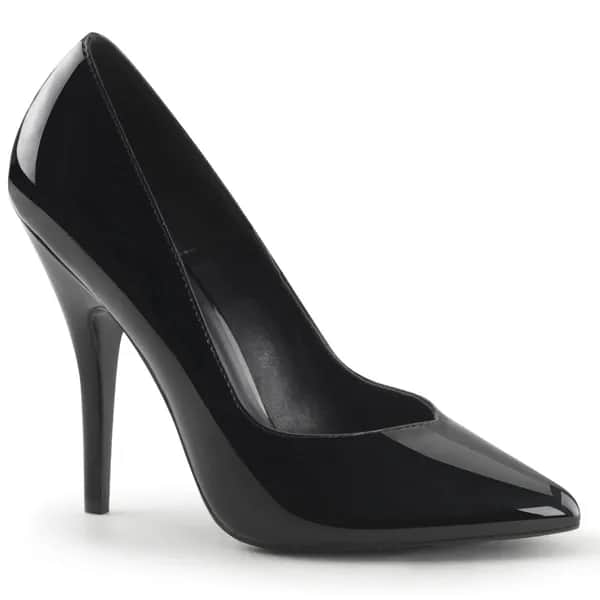 Pleaser SEDUCE-420V Damen Pumps Schwarz Lack EU 35