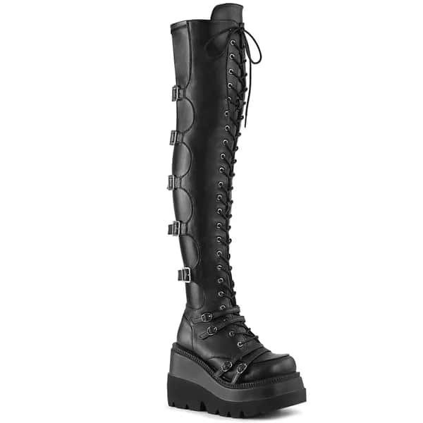 DemoniaCult SHAKER-350 Damen Stiefel Schwarz  EU 40
