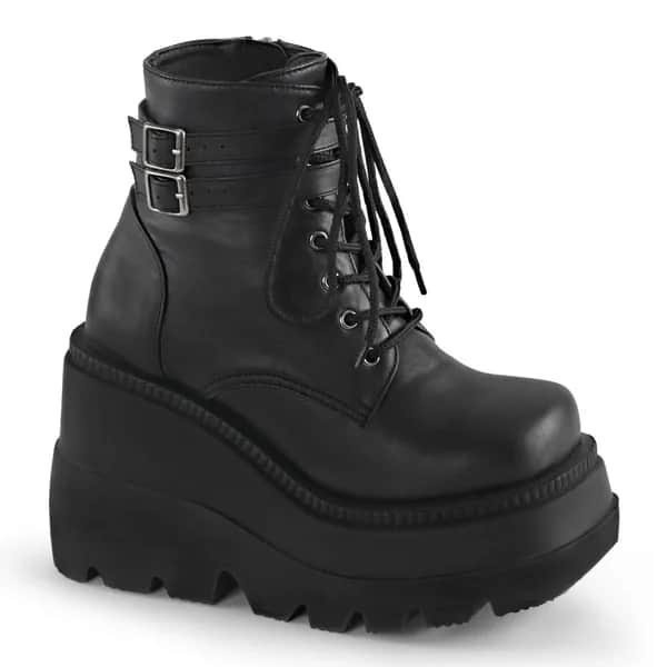 DemoniaCult SHAKER-52 Damen Stiefelette Schwarz Matt EU 40