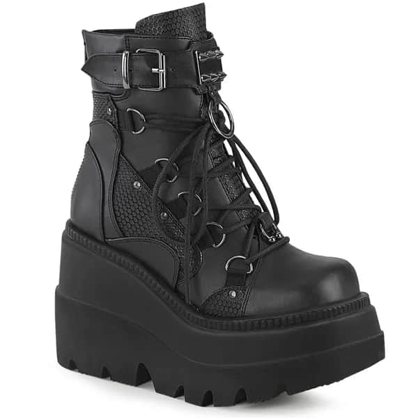 DemoniaCult SHAKER-60 Damen Stiefelette Schwarz  EU 39