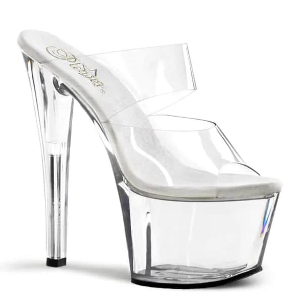 Pleaser SKY-302 Damen Slipper Transparent EU 42