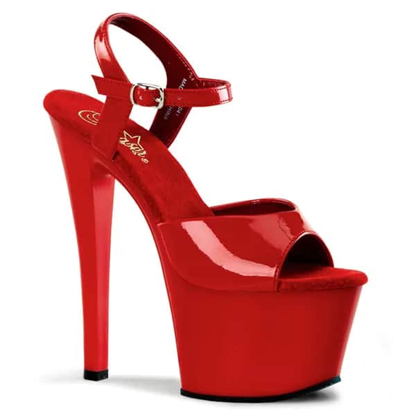 Pleaser SKY-309 Damen Sandale Rot  EU 40