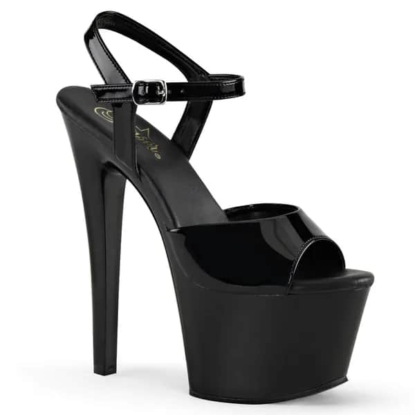 Pleaser SKY-309VL Damen Sandale Schwarz