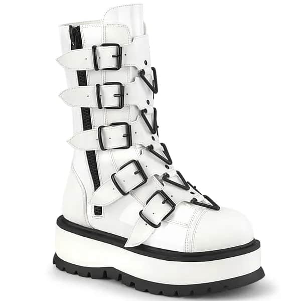 DemoniaCult SLACKER-160 Damen Stiefel Weiß  EU 41