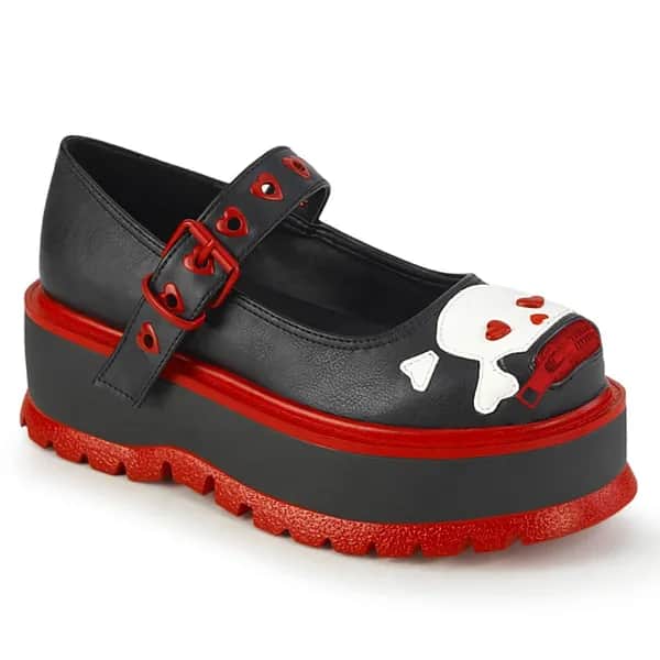 DemoniaCult SLACKER-27 Damen Sandale Schwarz  EU 36