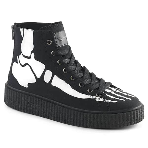 DemoniaCult SNEEKER-252 Unisex Creeper Schwarz  EU 40