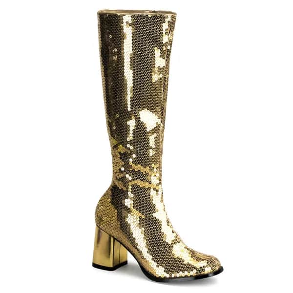 Bordello SPECTACUL-300SQ Damen Stiefel Gold  EU 44