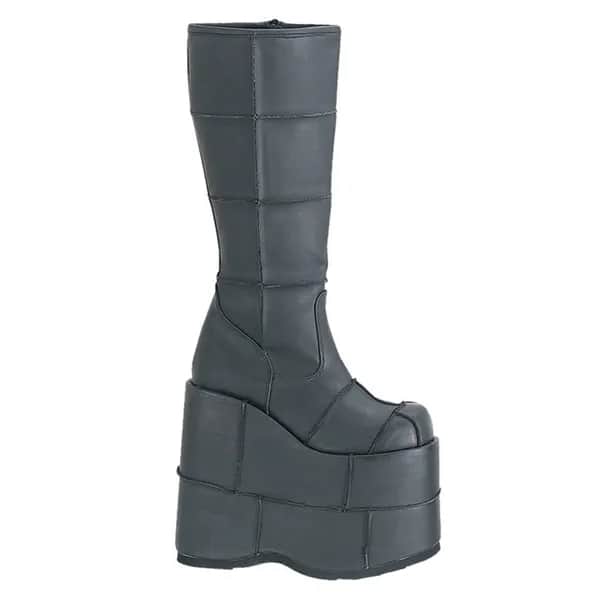 DemoniaCult STACK-301 Unisex Stiefel Schwarz  EU 36