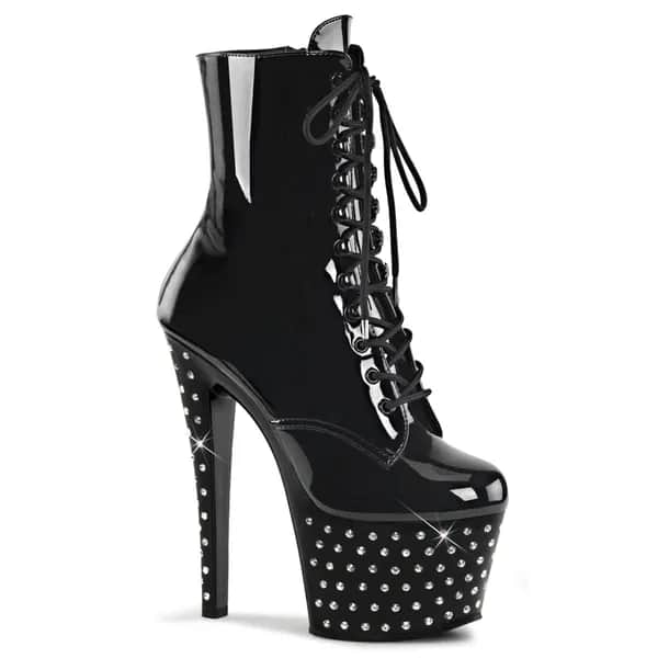 Pleaser STARDUST-1020-7 Damen Stiefelette Schwarz  EU 37