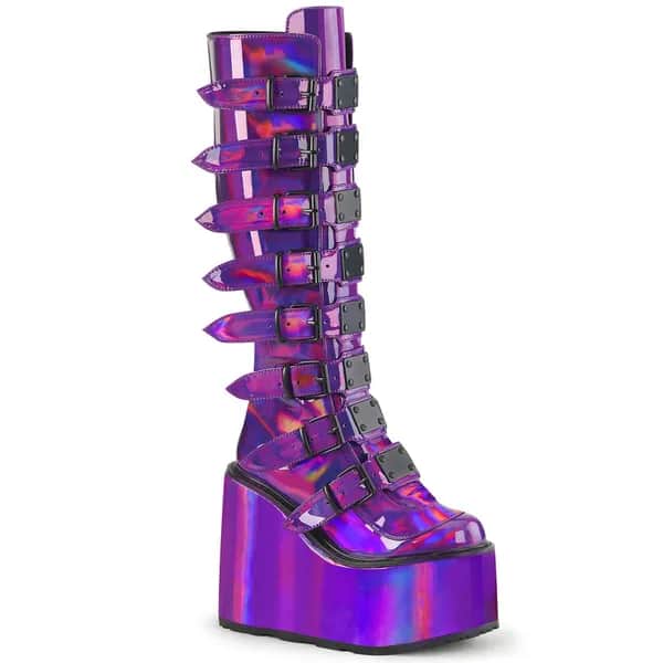 DemoniaCult SWING-815 Damen Stiefel Lila  EU 41