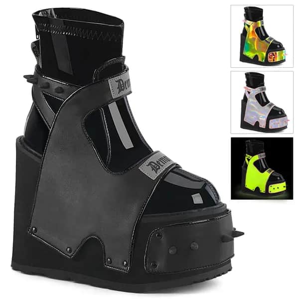 DemoniaCult TRANSFORMER-808 Damen Stiefel Schwarz  EU 40