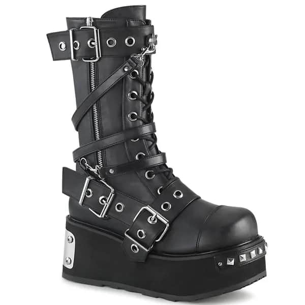 DemoniaCult TRASHVILLE-250 Unisex Stiefel Schwarz  EU 38