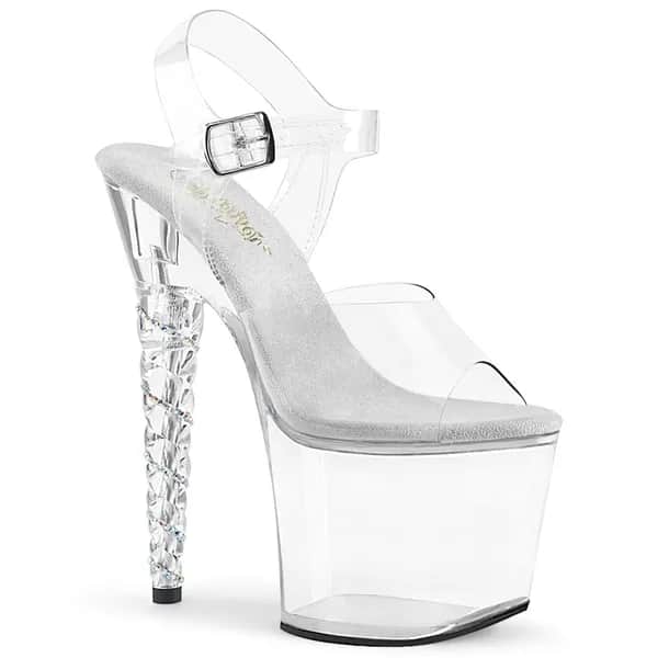 Pleaser UNICORN-708RSH Damen Sandale Transparent  EU 38