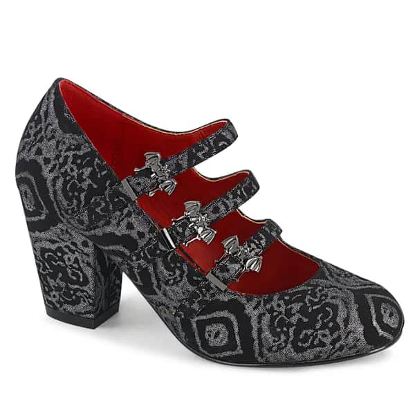 DemoniaCult VIVIKA-38 Damen Sandale Schwarz Silber EU 37