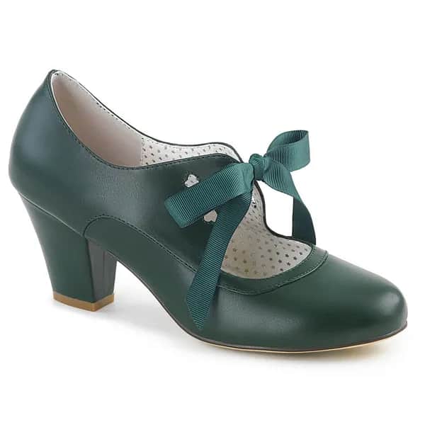 Pin Up Couture WIGGLE-32 Damen Pumps Dunkelgrün  EU 38