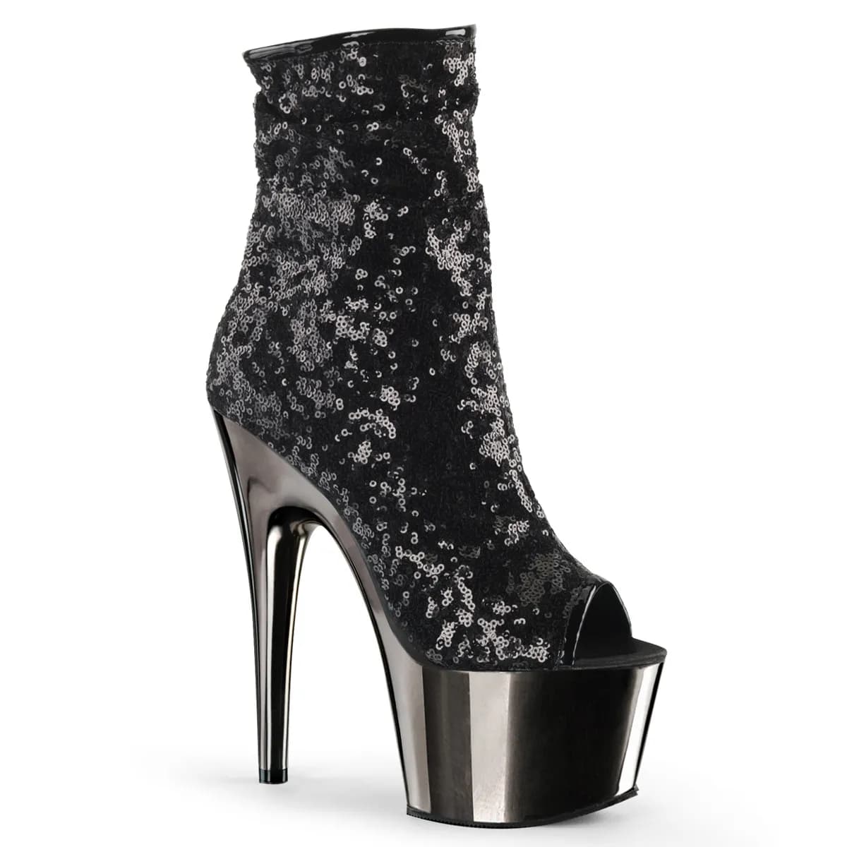 Pleaser ADORE-1008SQ Damen Stiefelette Schwarz  EU 39