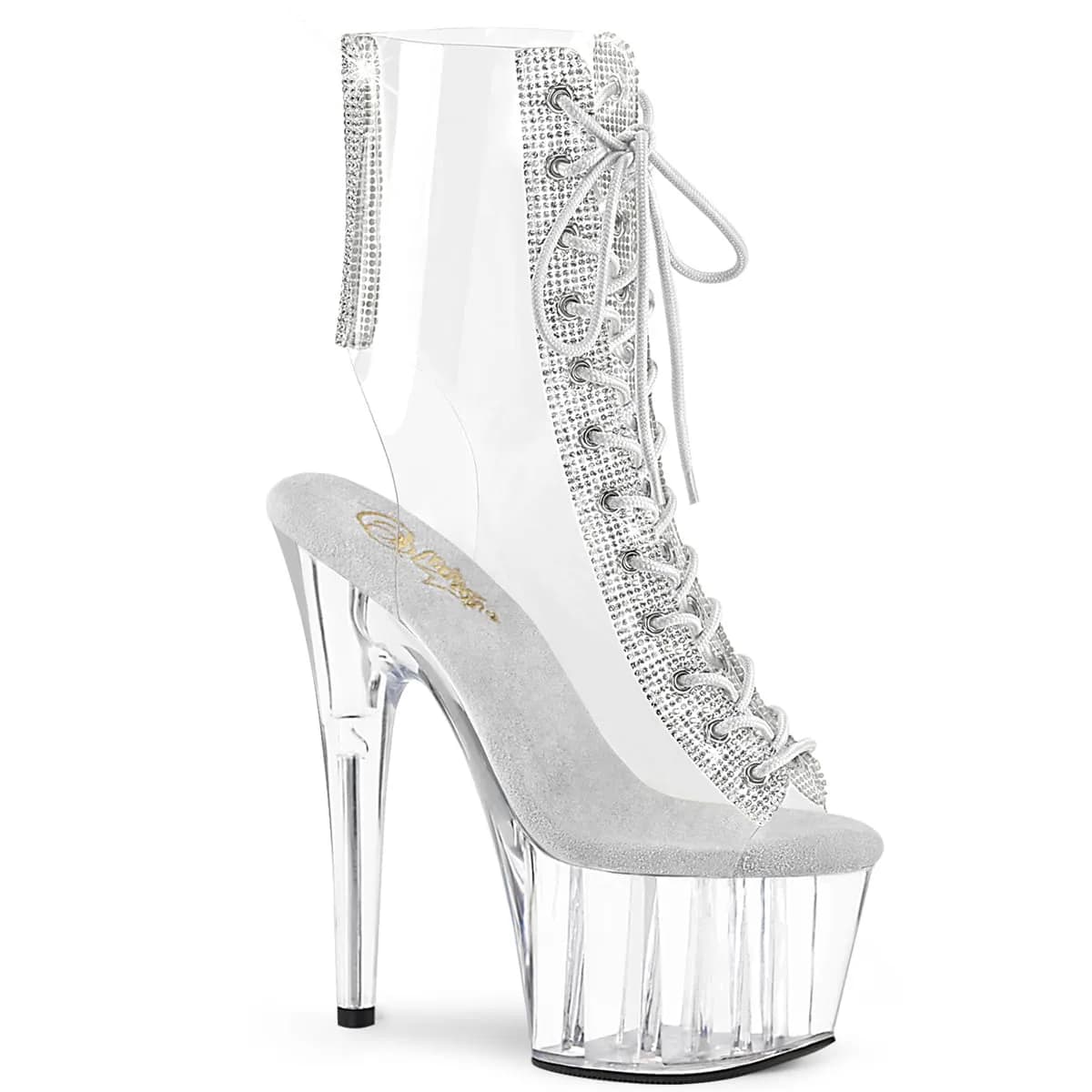 Pleaser ADORE-1016C-2 Damen Stiefelette Transparent  EU 41