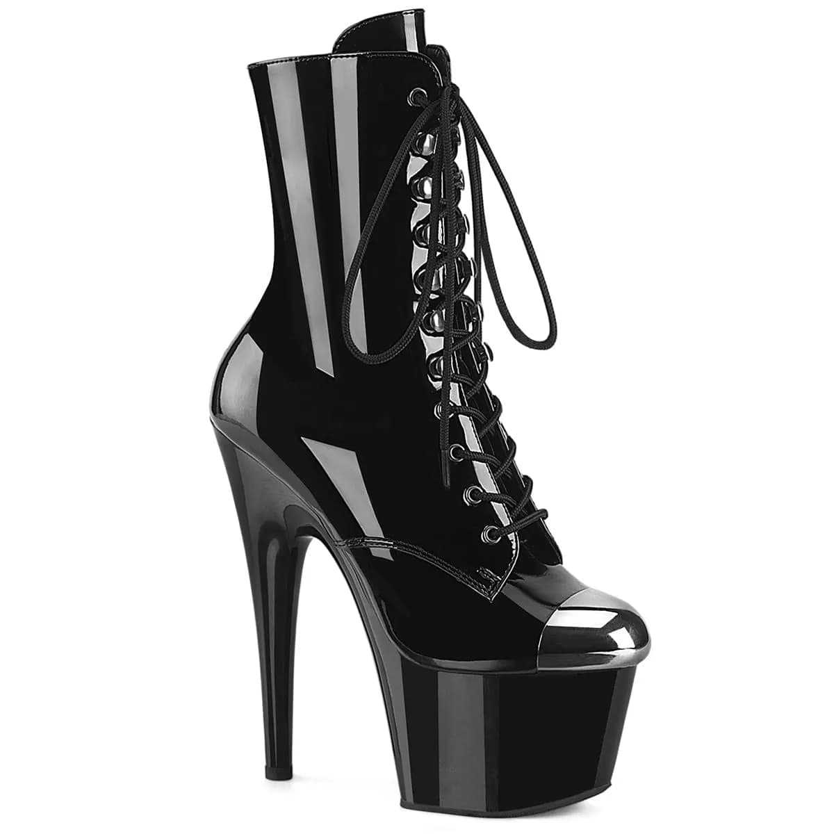 Pleaser ADORE-1020ESC Damen Stiefelette Schwarz Lack EU 36