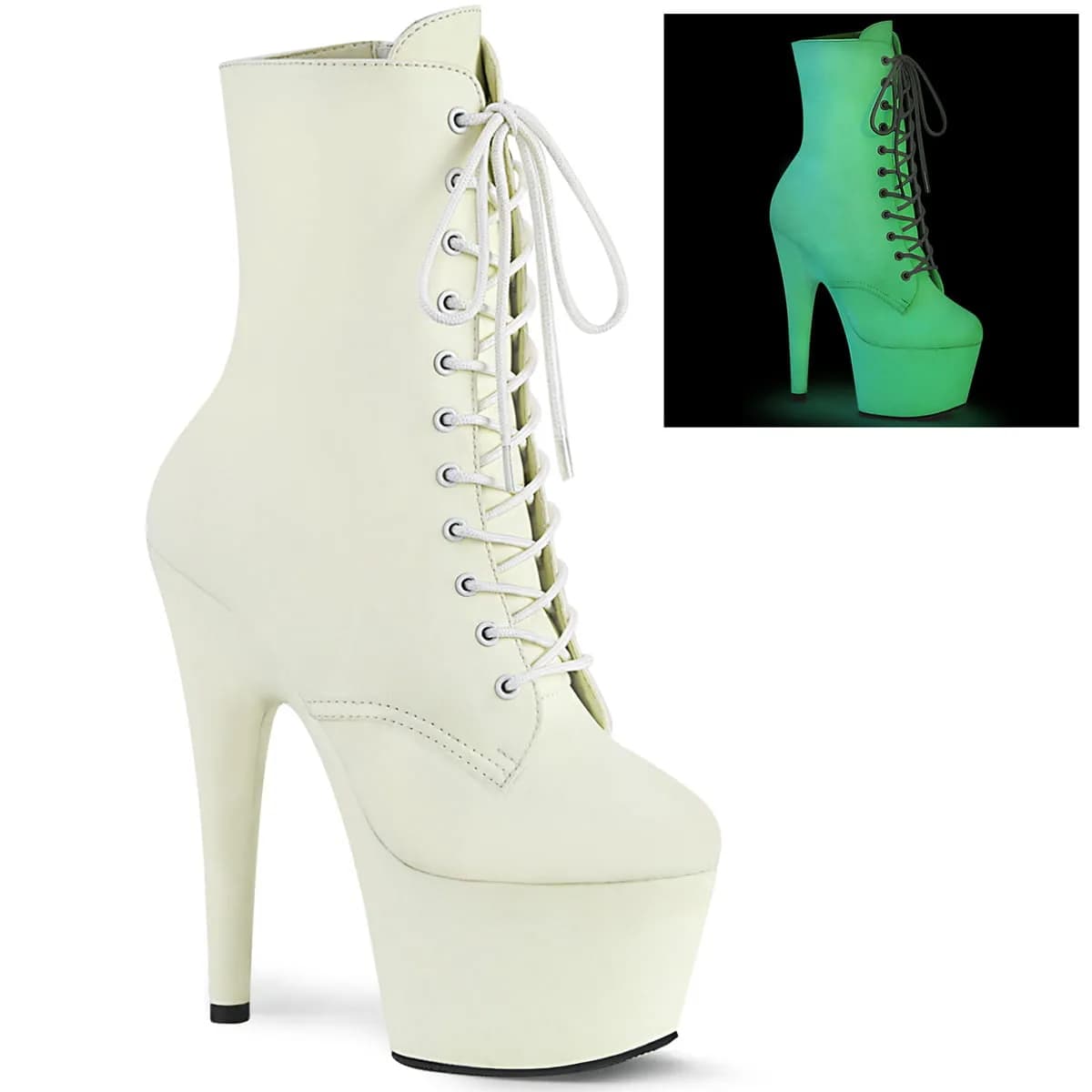 Pleaser ADORE-1020GD Damen Stiefelette Weiß  EU 41
