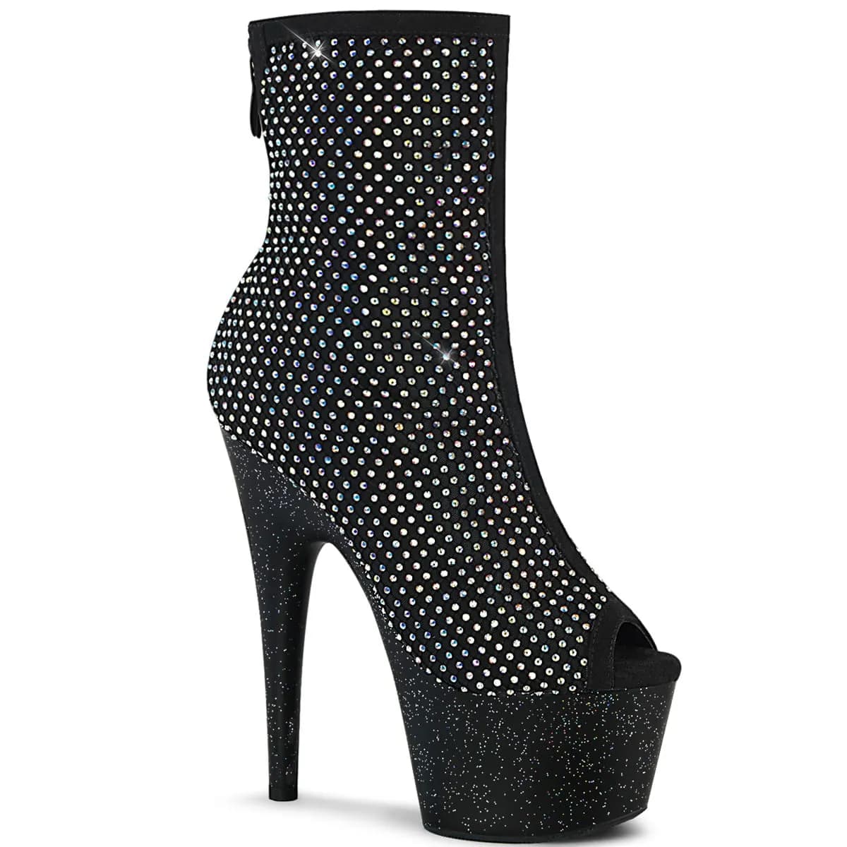 Pleaser ADORE-1031GM Damen Stiefelette Schwarz  EU 37