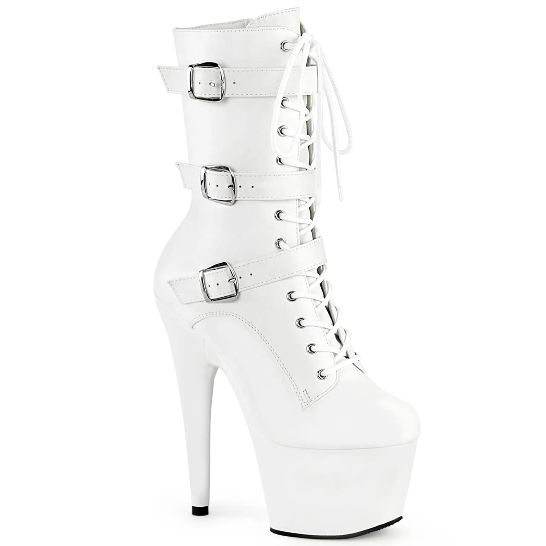 Pleaser ADORE-1043 Damen Stiefelette Weiß  EU 40