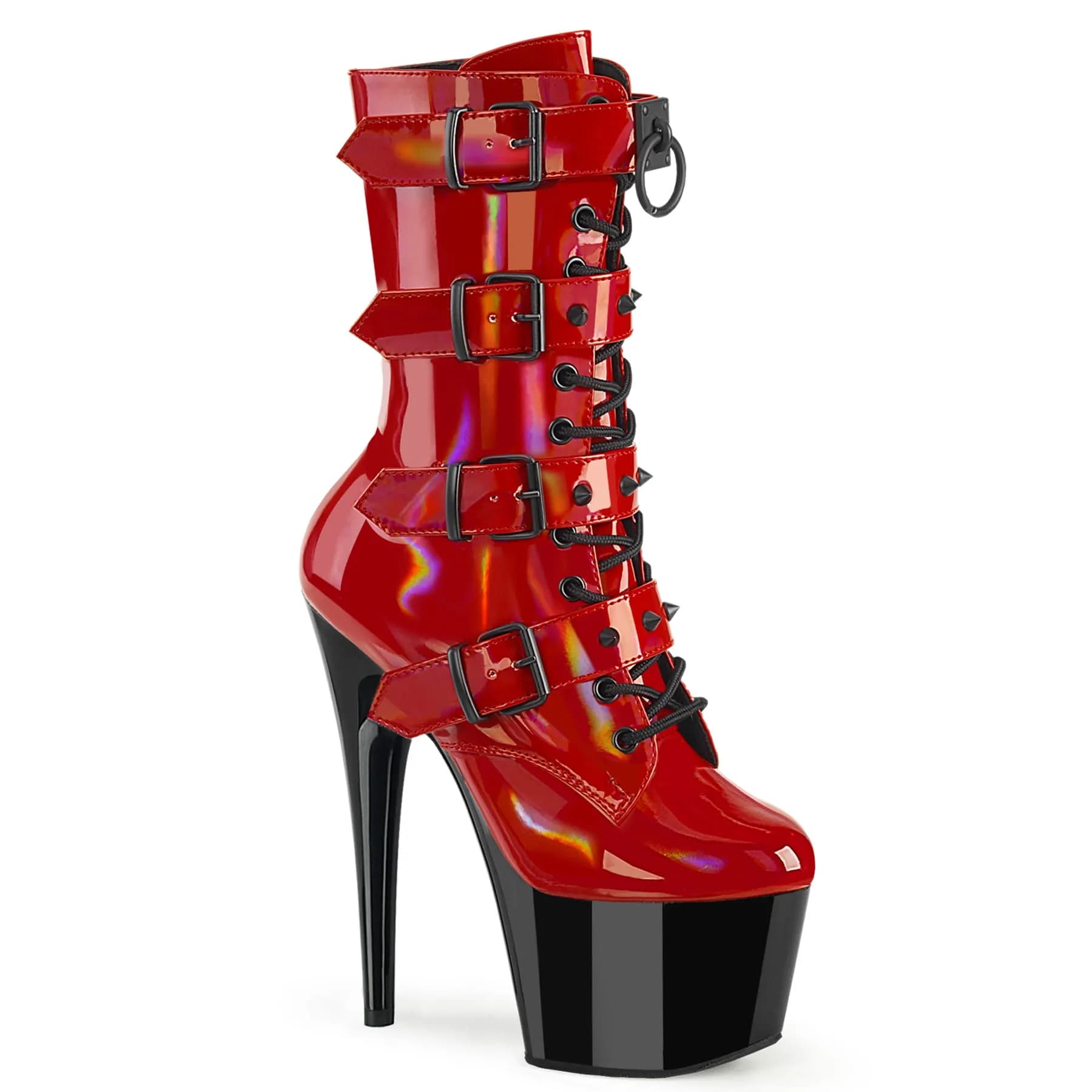 Pleaser ADORE-1046TT Damen Stiefelette Rot  EU 40