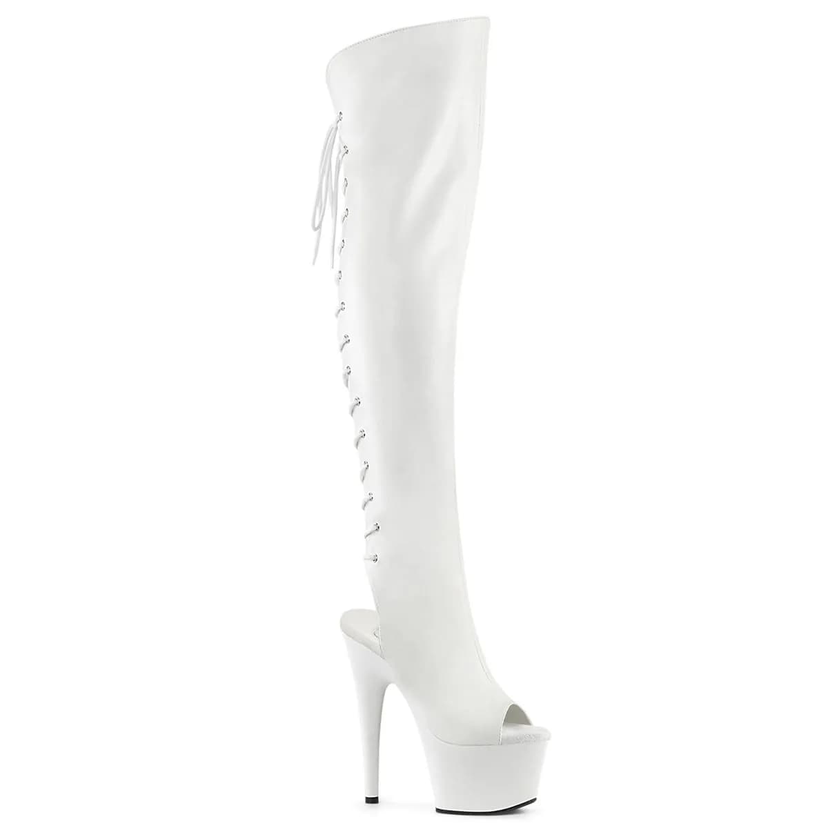 Pleaser ADORE-3019 Damen Stiefel Weiß  EU 37