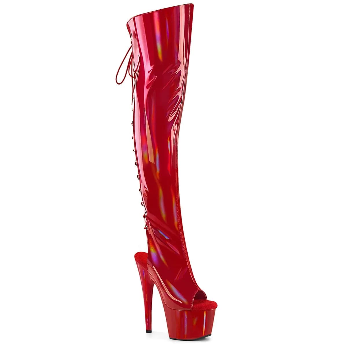 Pleaser ADORE-3019HWR Damen Stiefel Rot  EU 35