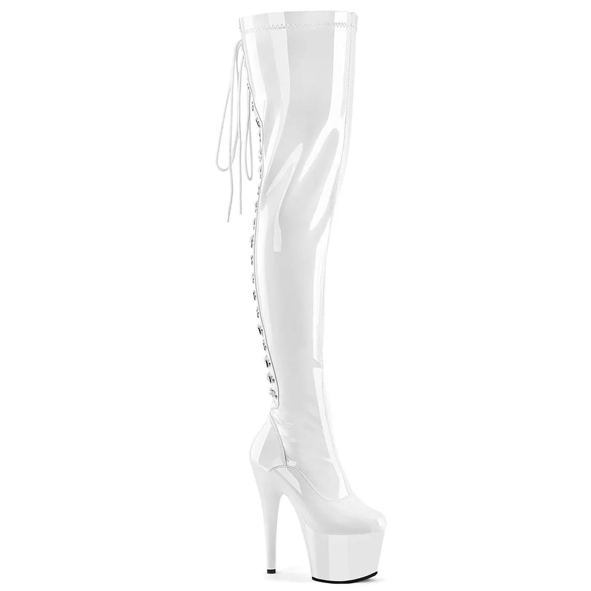 Pleaser ADORE-3063 Damen Stiefel Weiß  EU 43