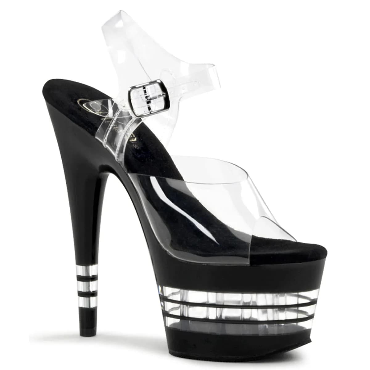 Pleaser ADORE-708LN Damen Sandale Transparent  EU 35