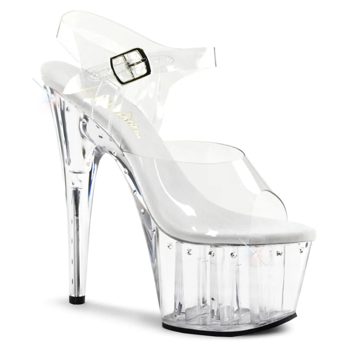 Pleaser ADORE-708LS Damen Sandale Transparent EU 41