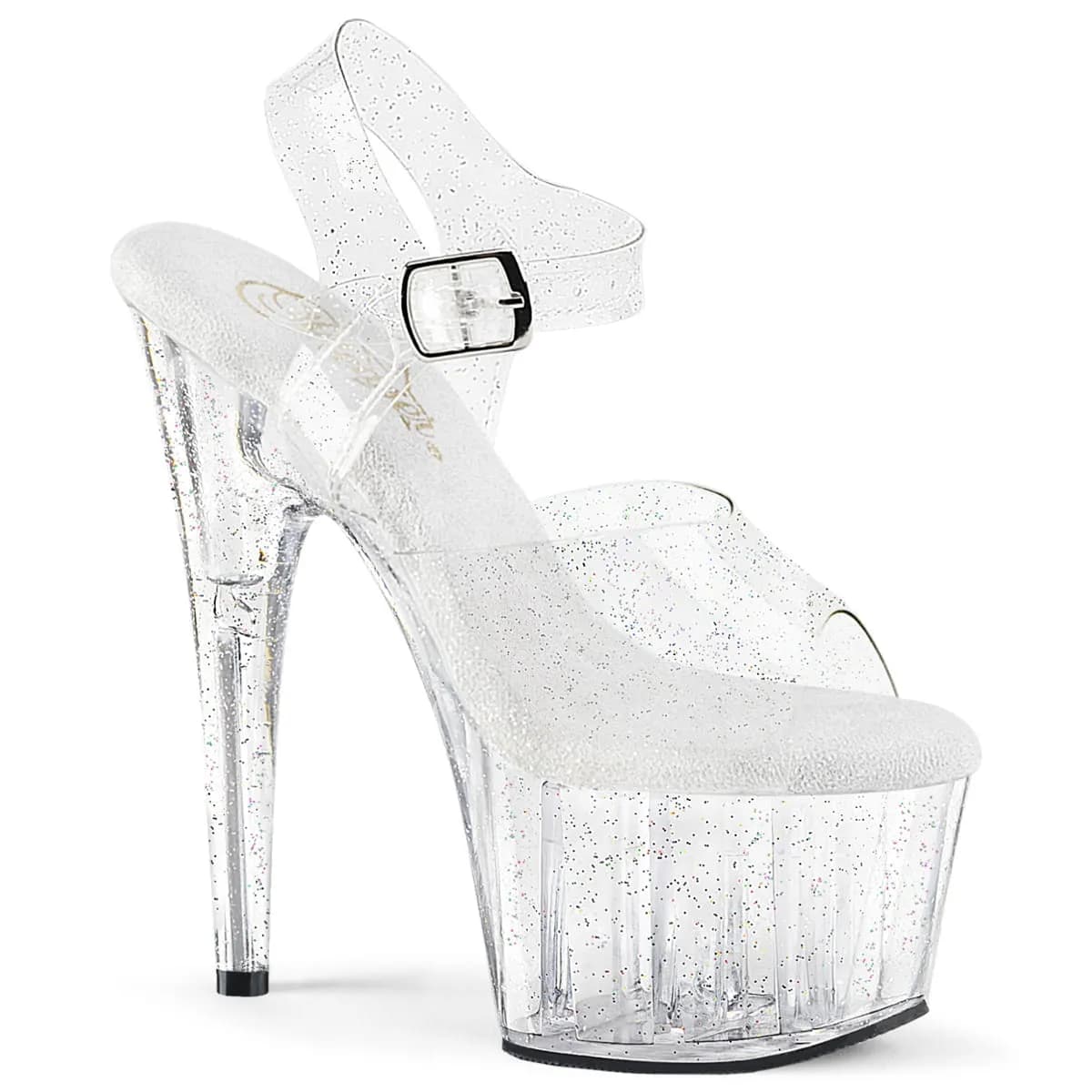 Pleaser ADORE-708MMG Damen Sandale Transparent  EU 35