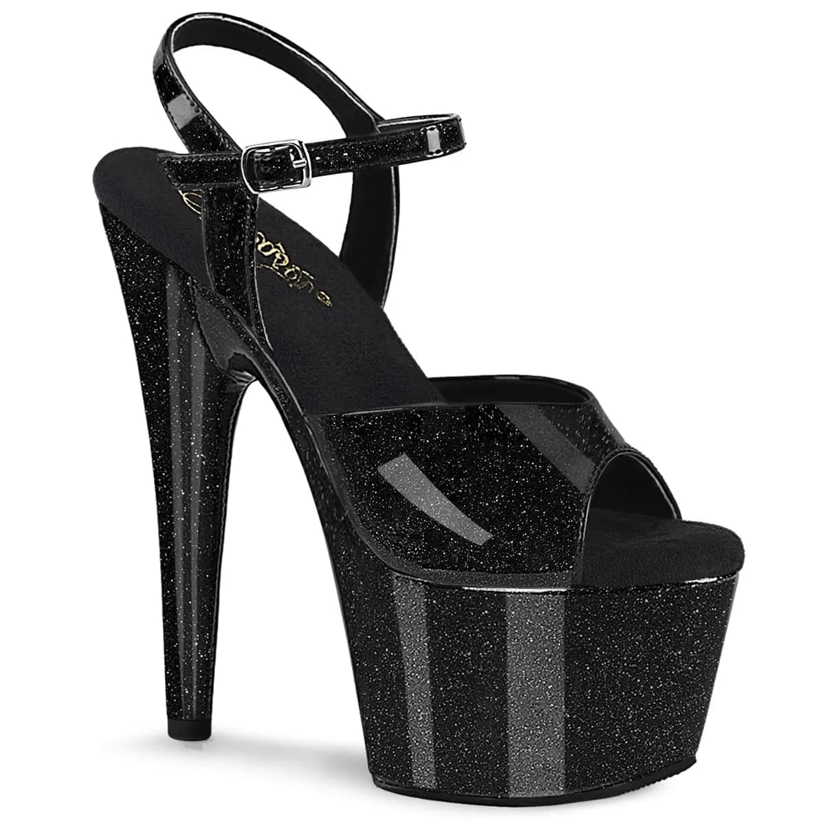 Pleaser ADORE-709GP Damen Sandale Schwarz  EU 35
