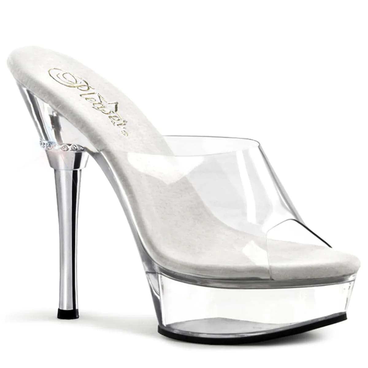 Pleaser ALLURE-601 Damen Sandale Transparent EU 37