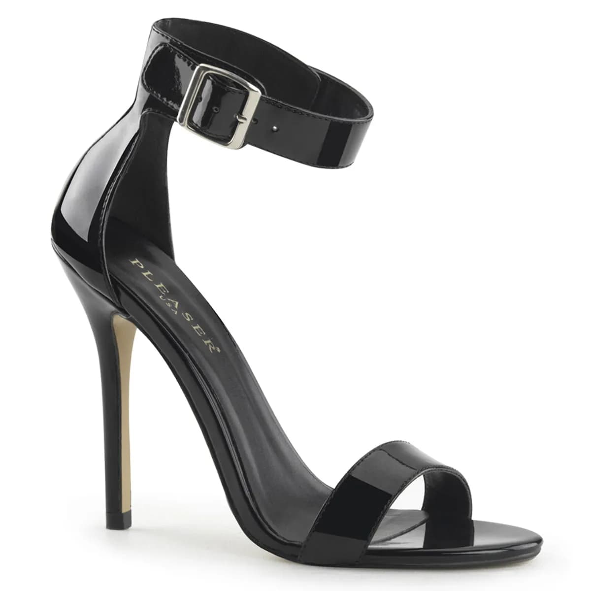 Pleaser AMUSE-10 Damen Sandale Schwarz Lack EU 40