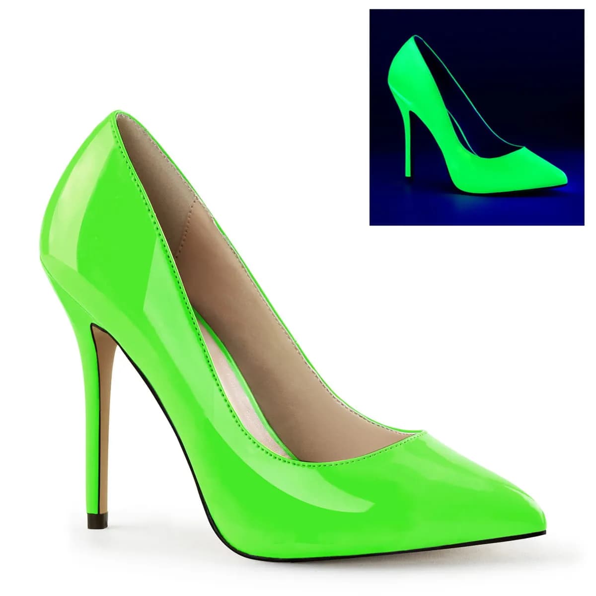 Pleaser AMUSE-20 Damen Pumps Grün  EU 35