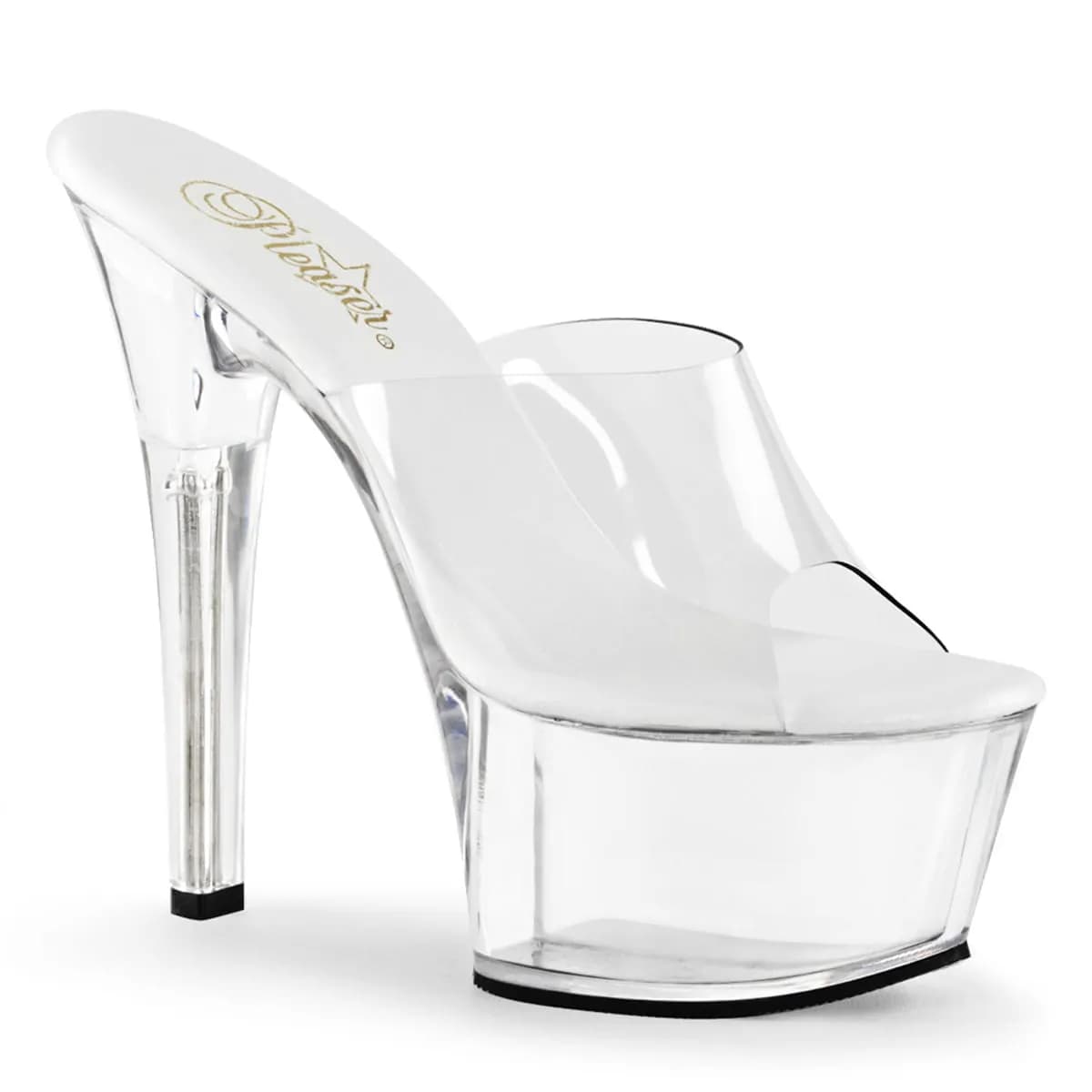 Pleaser ASPIRE-601 Damen Slipper Transparent EU 38