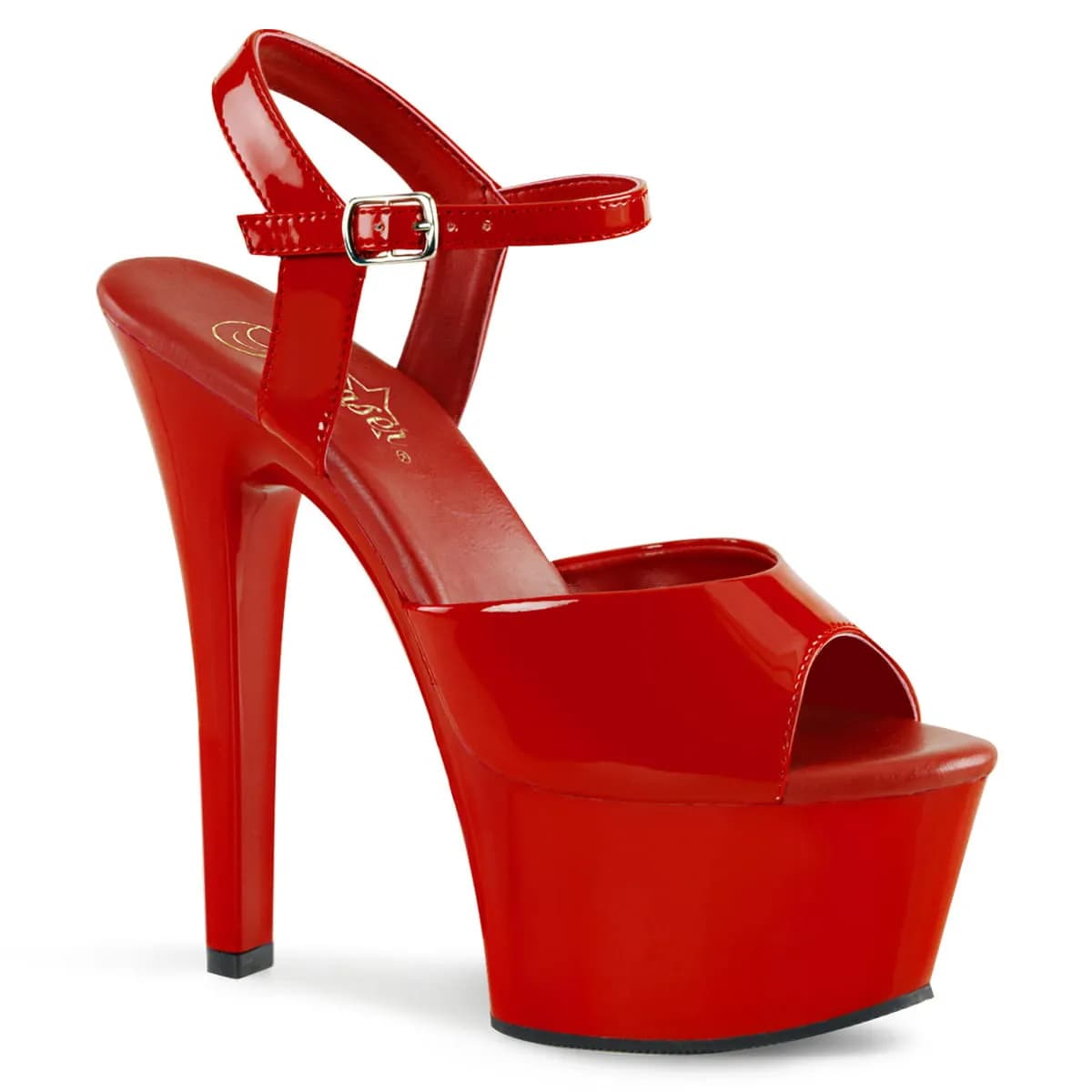 Pleaser ASPIRE-609 Damen Sandale Rot  EU 36