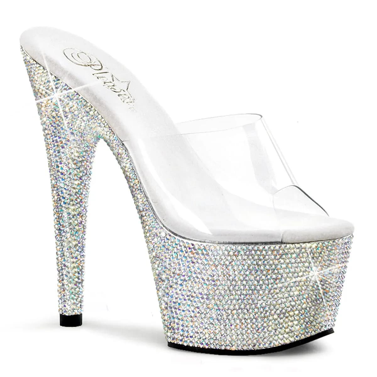 Pleaser BEJEWELED-701DM Damen Slipper Transparent  EU 40