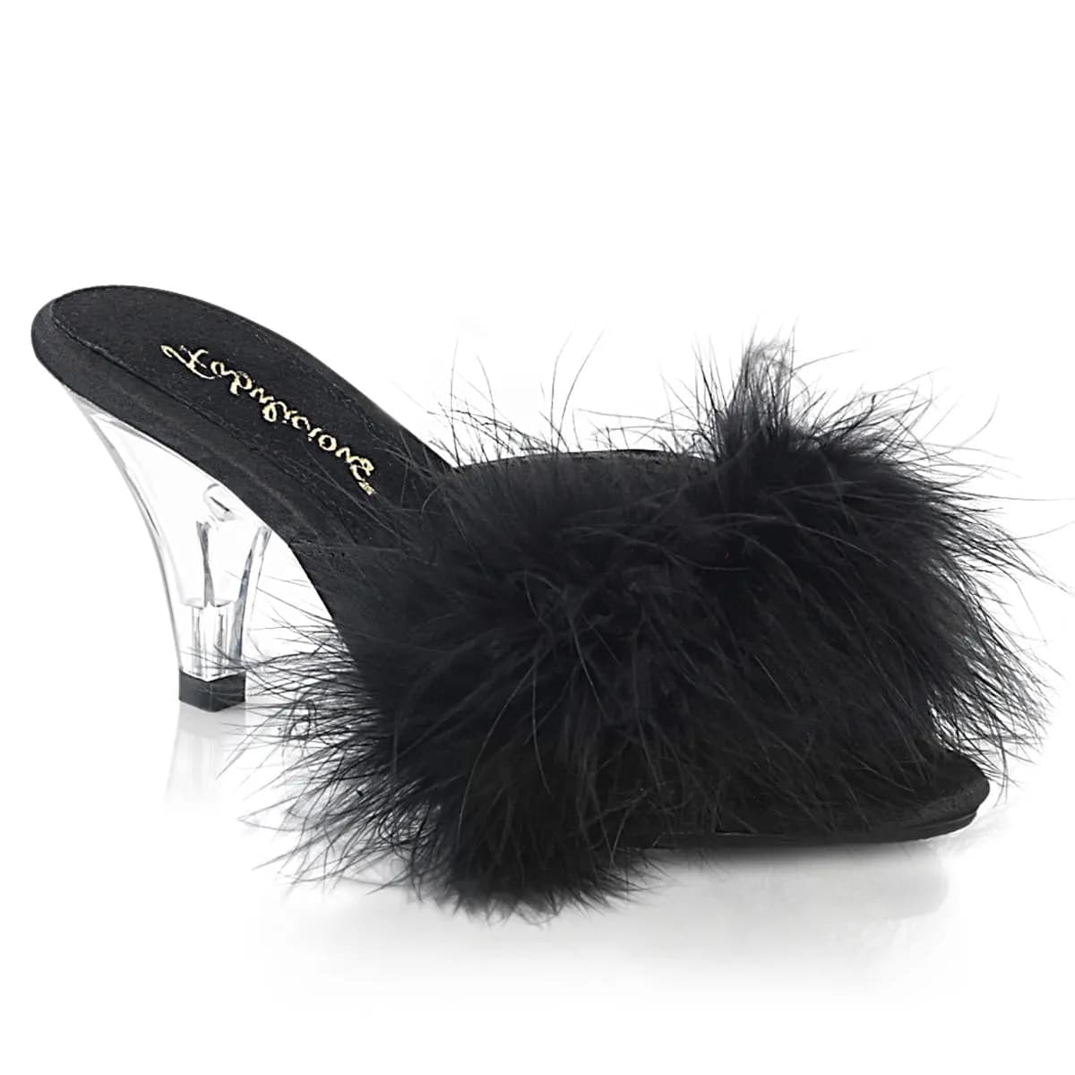 Fabulicious BELLE-301F Damen Slipper Schwarz  EU 43