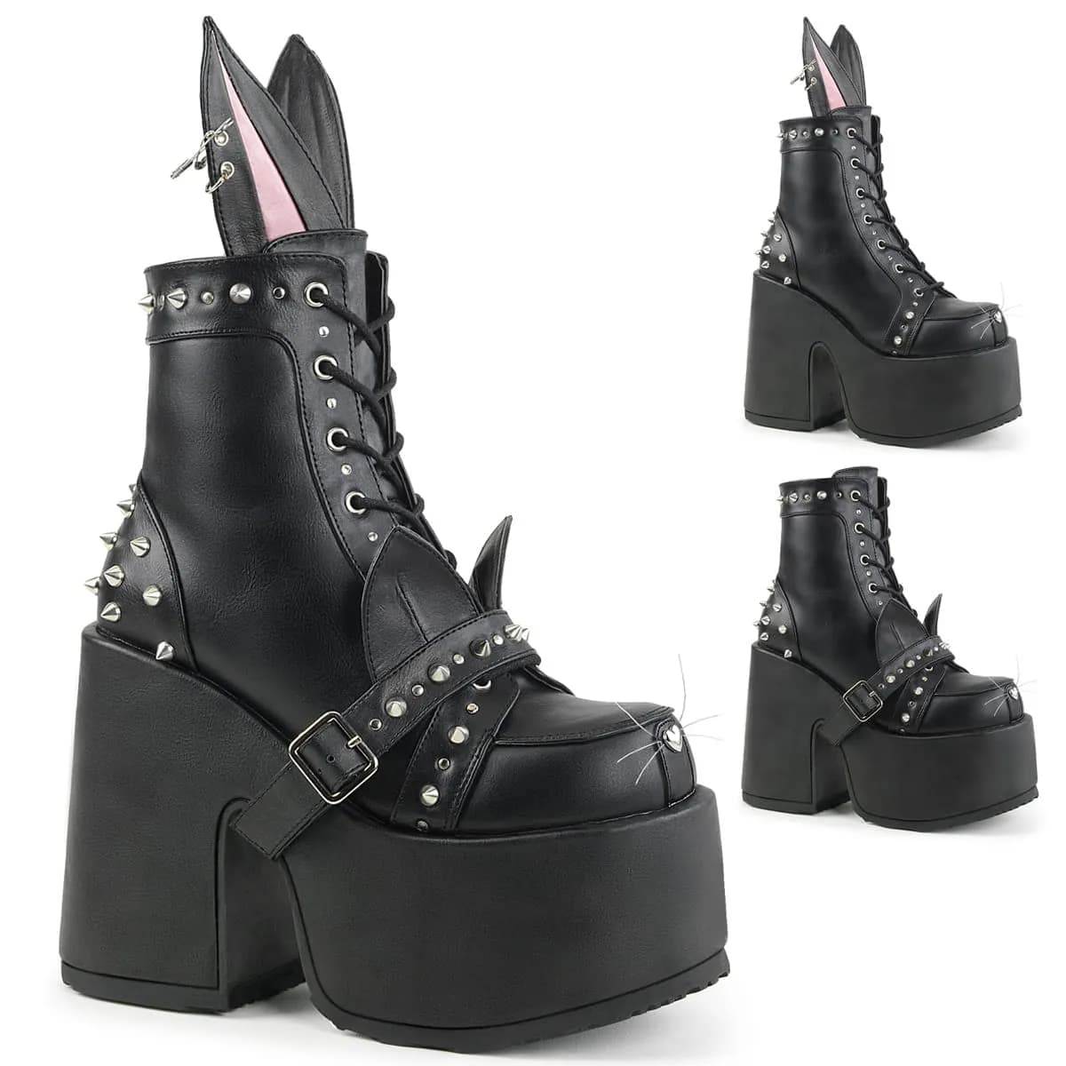 DemoniaCult CAMEL-202 Damen Stiefelette Schwarz  EU 40