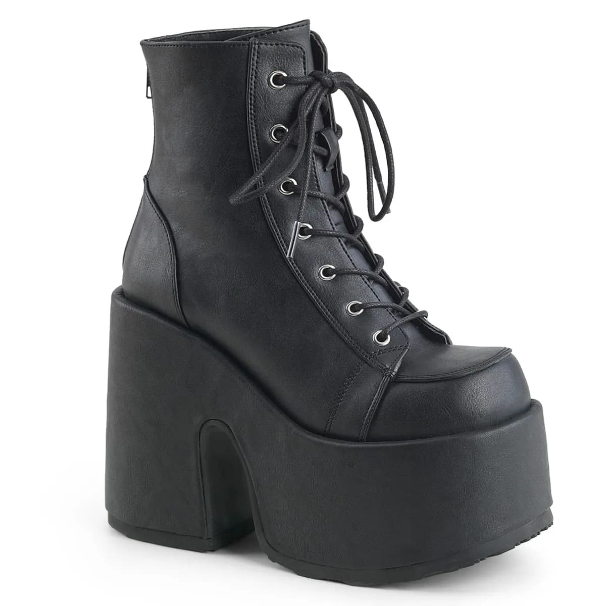 DemoniaCult CAMEL-203 Damen Stiefelette Schwarz Matt EU 42