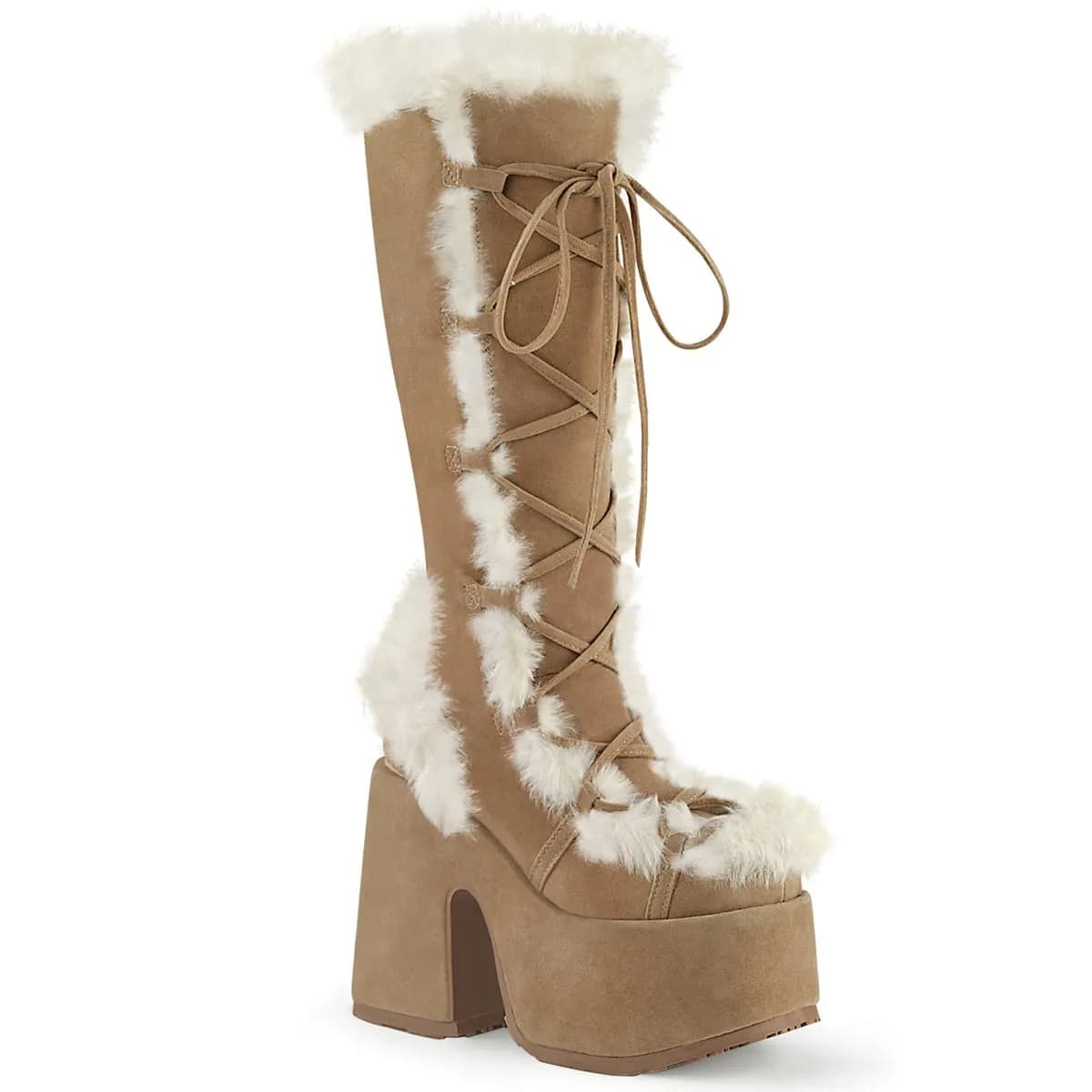 DemoniaCult CAMEL-311 Damen Stiefel Hellbraun  EU 40