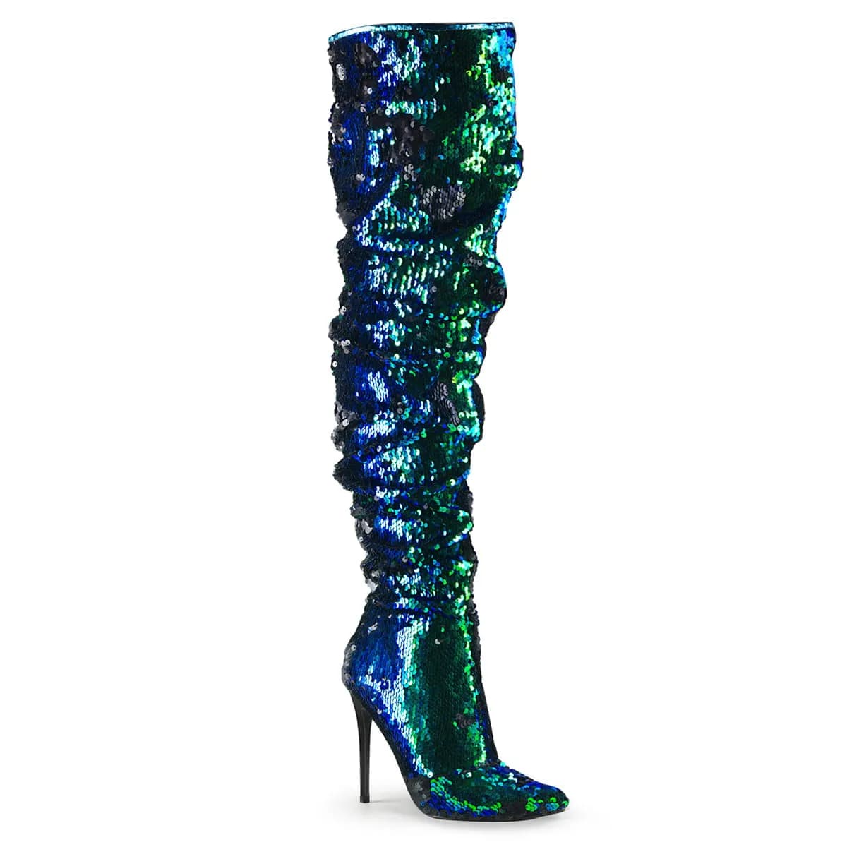 Pleaser COURTLY-3011 Damen Stiefel Grün  EU 41