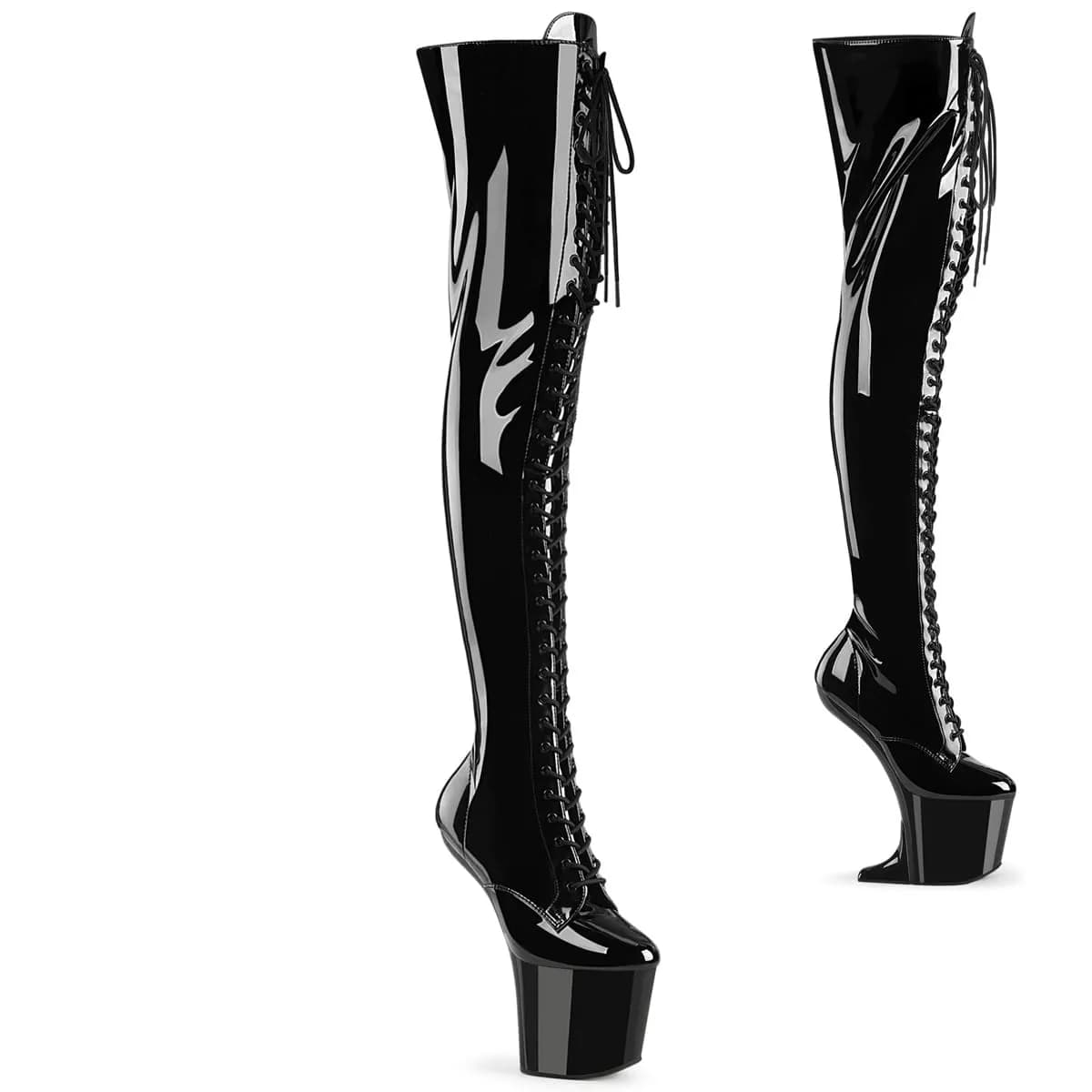 Pleaser CRAZE-3023 Damen Stiefel Schwarz  EU 41