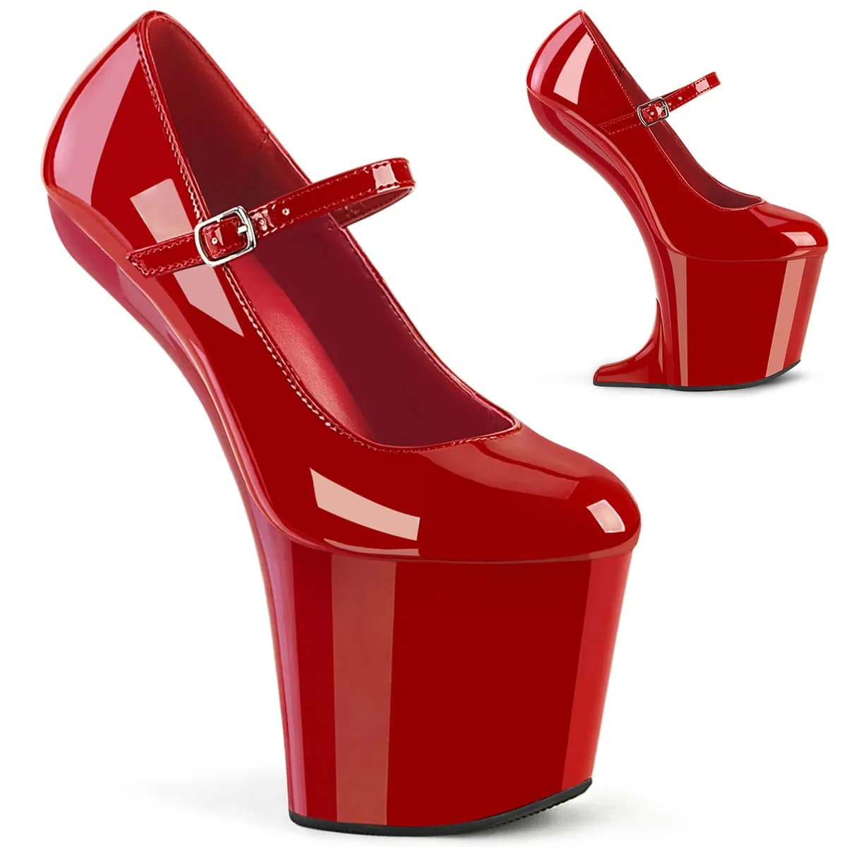 Pleaser CRAZE-880 Damen Pumps Rot  EU 44