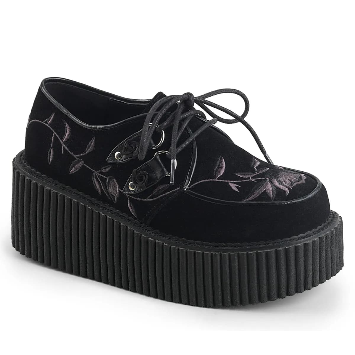 DemoniaCult CREEPER-219 Damen Creeper Schwarz  EU 37